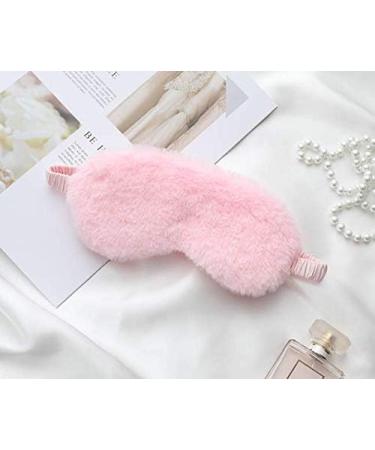 HappyDaily Set of 4 Plush Sleep Masks with Foam Ear Plugs and Travel Pouches (White/Pink/Champagne/Grey) - Buy Online on GoSupps.com