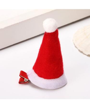 MinnowXY Christmas Hair Clip Hat Santa Hat Duckbill Clips Hat Hair Barrettes Holiday Hair Accessories - Buy Online on GoSupps.com