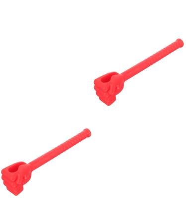 Besportble 2st Meridianhammer Massagehammer bar Manual back massage gauge hammer drill Massage Massage device knocking meridian massage tab Hand massage hammer pebbles golf scrub