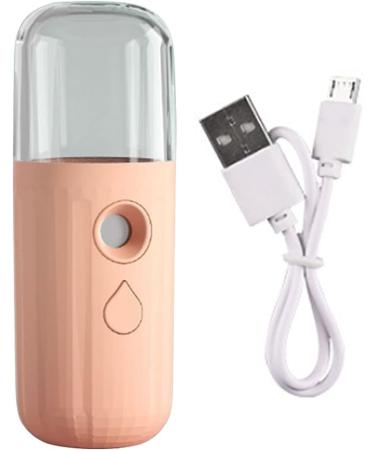 30ml Mini Facial Mister Handheld Face Mist Sprayer Moisturizing Steamer USB Recharging Skin Hydration Tool Pink - Buy Online on GoSupps.com