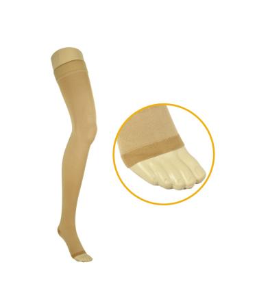 Venaflex - Thigh High Stocking (AG) Extra Fine Women's & Men's Compression Stocking Class 3 Open Toe 1 Plus Short