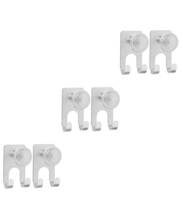 Cabilock 6 pieces for holder self -adhesive wall razor shower aluminum electrical manual organizer safety wall hook bathroom alloy holder hook stand