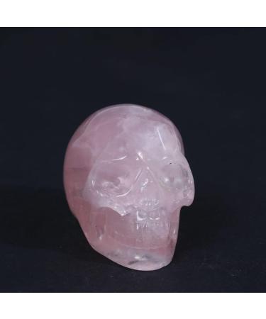 Natural Crystal Rough 1PC Natural Rose Quartz Crystal Skull Taxidermy Reiki Statue Pink Stones - Buy Online on GoSupps.com
