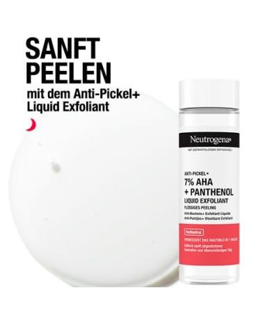 Neutrogena Anti-Pimples Exfoliant - Liquid Peeling 7% AHA + Panthenol (125ml) | Gentle Facial Peeling to Remove Dead Skin & Excess Sebum - Buy Online on GoSupps.com