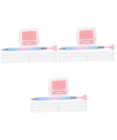 FRCOLOR 3 Sets Nail Art Drill Pen Nail Art Point Pen Nail Polish Pens Nail Art Painting Tools Glitter Nail Art Pen Manicure Painting Pens Diamond Picking Pen Manicure Nail Pen Abs