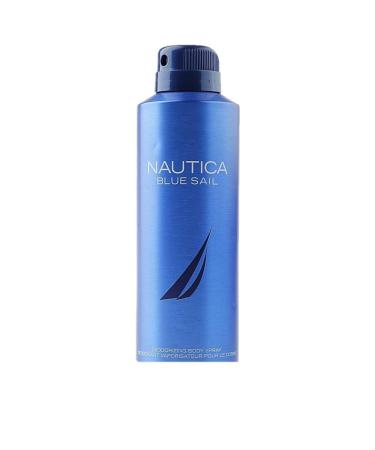Nautica Blue Sail Deo Body Spray 6 fl oz (Pack of 1) Notes of Basil Jasmine and Cedarwood Men's Fragrance Long Lasting Everyday Fragrance