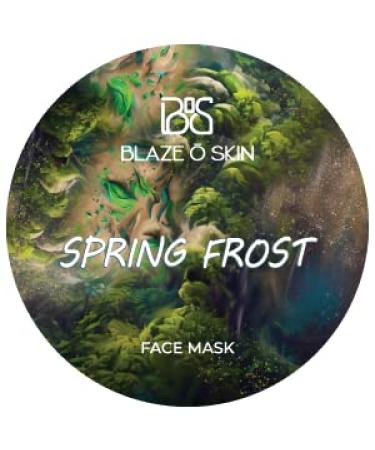 Blaze O Skin Spring Frost Green Clay Mask 40g - Detoxifying Face Mask for Excess Sebum Impurities & Dead Skin Exfoliation - Nourish & Revitalize with Montmorillonite - Buy Online on GoSupps.com