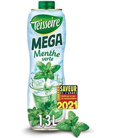 TEISSEIRE Mega Mint Syrup 130 cl (Pack of 3) - Buy Online on GoSupps.com