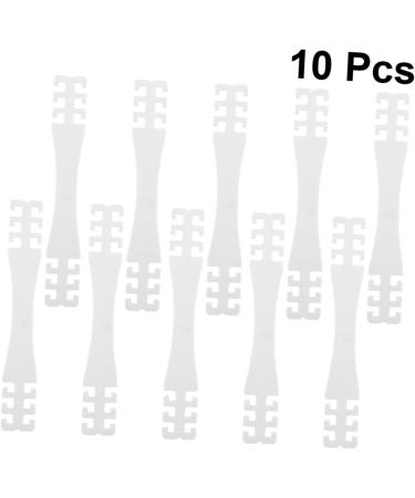 Minkissy 10-Pack Mask Accessories - Ear Cable Extension Buckles for Comfortable Face Covering - White 15x2cm - Buy Online on GoSupps.com