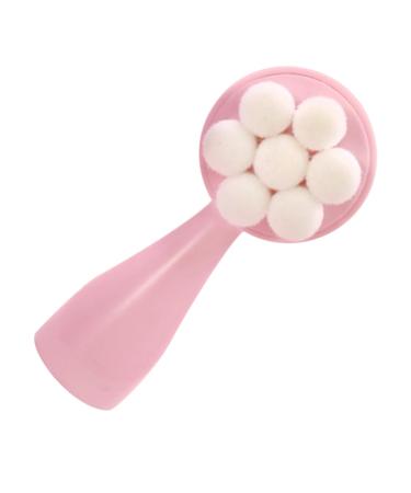 Housoutil Double Sided Facial Cleansing Brush Deep Cleaning Facial Brush Female Facial Brush Home Facial Brush Lady Facial Brush 5 3d Washing Device Pink Fiber Wool Face