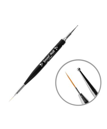 Emmi Nail 2in1 Dotting Tool & Nail Art Brush - Precision Nail Art Painting Tool for Detailed Designs - Buy Online on GoSupps.com