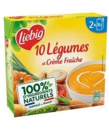 Epicerie sal e LIEBIG - Creamy 10 Vegetable Soup with Fresh Cream 2 x 30cl - Pack of 4 - Free delivery