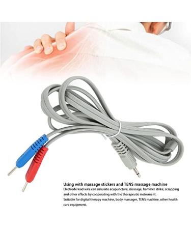 Electrode Cable for Massage Devices | 2 in 1 Pin Base Contact | Universal Compatibility with TENS & EMS Electrotherapy - Buy Online on GoSupps.com