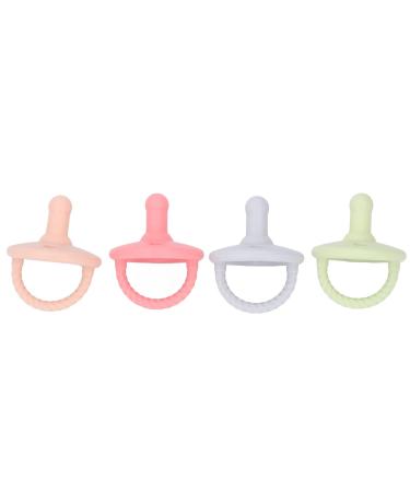 Silicone Baby Pacifier Set - 4PCS Breast-Like Design with Skin Texture for Nursery | International Shipping - Buy Online on GoSupps.com