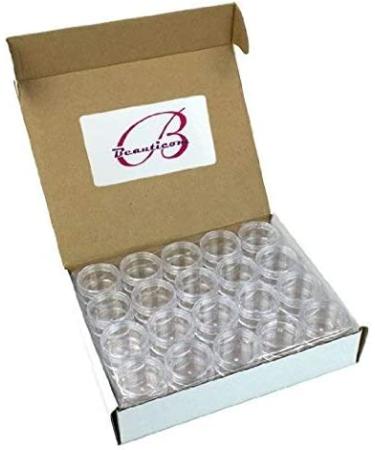 Beauticom 10g/10ml Round Clear Jars with Lids - 40 Pieces for Creams, Lotions, Make Up, Powders, Glitters - Buy Online on GoSupps.com