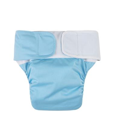 Reusable Adults Diapers - Adults Diapers Washable Incontinence Man Protective Underwear Breathable Leakfree for Women Men Incontinence Care Velcro Design Waistline 19.68-49.60 inch(Blue)