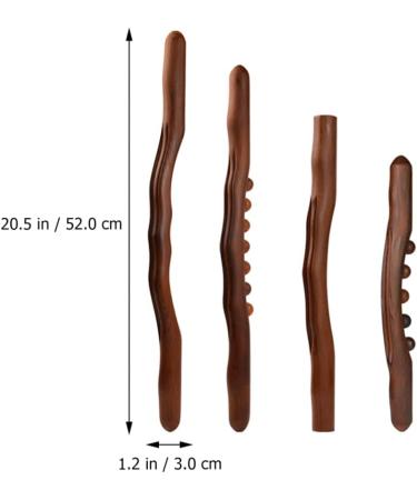 Beaupretty Deep Tissue Massage Roller Set - Bamboo & Beech Wood Thai Trigger Point Roller for Ultimate Relaxation - Buy Online on GoSupps.com