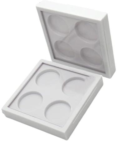 FOMIYES 4 Pcs 4 White Eyeshadow Cosmetic Sample Containers Lipstick Case Eye Shadow Box Make up Empty Box 1 count (Pack of 1) Whitex2pcs - Buy Online on GoSupps.com