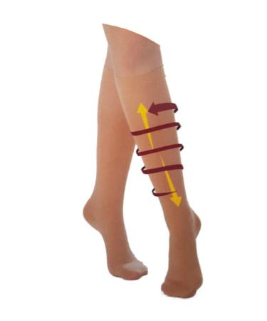 FabaCare compression stockings class 1 premium thrombosis stockings compression socks beige MM beige