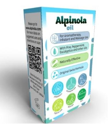 Alpinola Oil - Essential Oils Mix for Aromatherapy Inhalant and Massage Use - Buy Online on GoSupps.com