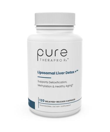 Pure Therapro Rx Liposomal Liver Detox + 120 Acid-Resistant VCaps | Soy-Free Liposomal Format Containing Methylation Nutrient Cofactors | Supports Liver Detox and Cleansing | Vegan