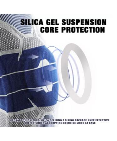 Buy Medical Knee Pad Brace for Joint Recovery | Arthritis Pain Relief & Support Sleeve for Gym Running & Sports - Medium Gray - Buy Online on GoSupps.com