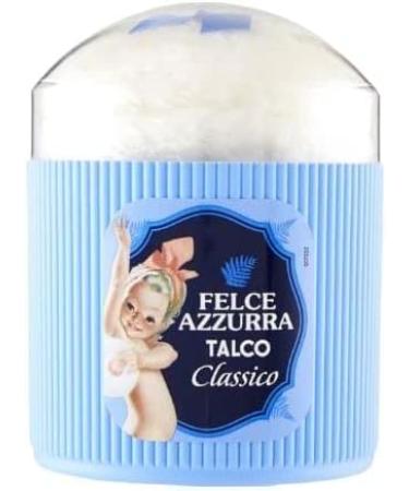 Blue Fern Paglieri Felce Azzurra Classic Talc with Duvet Body Powder Classic Talc met spons 250 g + Italiaanse gourmet pulp 400 g