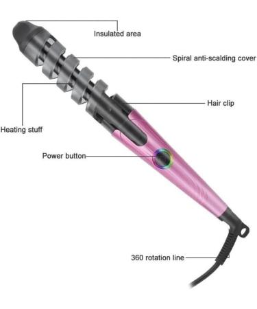Effortless Hair Curler - Create Beautiful Hairstyles & Perfect Curls with Ease | UK Pink - Buy Online on GoSupps.com