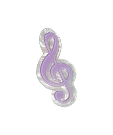 XIAHIOPT Girls MusicNote-Shape Hair Clip Clip Hairpin Women Hair Tool for Side Hair Korean Headdress Purple