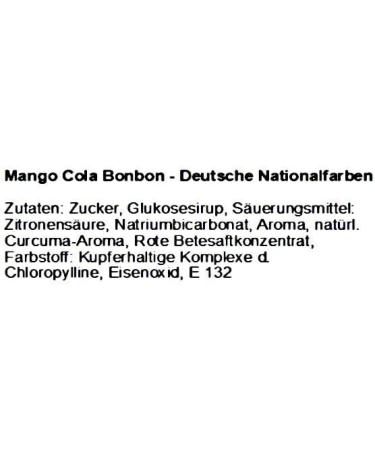  pin24shop 50g Mango-Cola a fruity candy with cola in the national colors of Germany - Buy Online on GoSupps.com