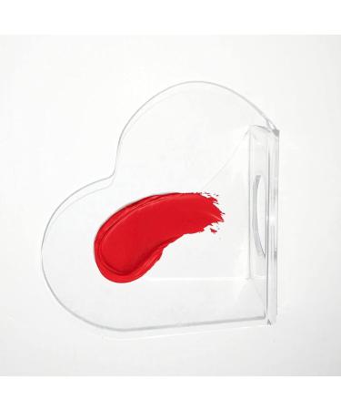 Transparent Acrylic Nail Art Palette - Heart Shaped Mixing Tool for DIY Manicure - Buy Online on GoSupps.com