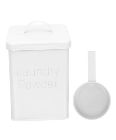 Healifty 1 Set Washing Storage Bucket Lotion Dispenser Household Iron Bucket Fabric Softener Dispenser 23X15.5CM White