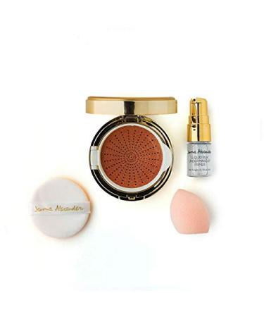 MagicMinerals AirCushion Foundation & Liquid Silk Primer by Jerome Alexander Makeup with Skincare Active Ingredients Full Buildable Coverage (Medium) - Buy Online on GoSupps.com
