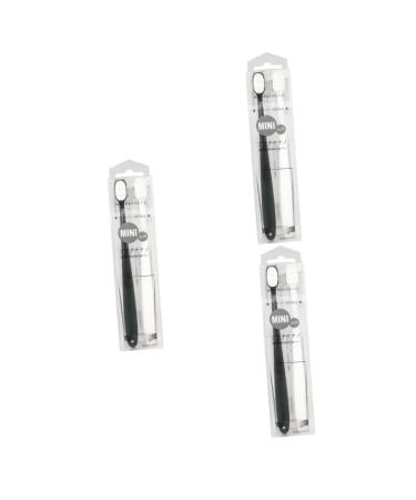 Partykindom 6 Stk Ultrafeine soft toothbrush soft brush hair toothbrush ultra soft toothbrush simple design toothbrush black and white toothbrush small head dental toothpaste lovers