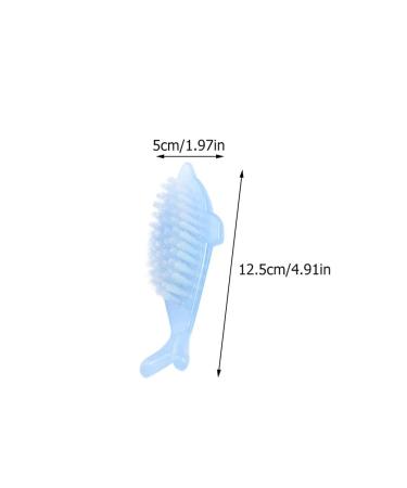 Lurrose 4pcs Nail Brushes Set - Delphin Form Cleaning Brushes for Toenails & Fingernails | Nail Art Tools in Random Colors - Ideal for Nail Peeling & Cleaning - Buy Online on GoSupps.com