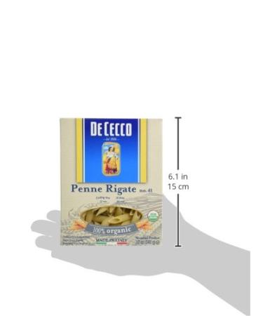 De Cecco Organic Penne Rigate 12oz - 1 Pack | Premium Italian Pasta - Buy Online on GoSupps.com