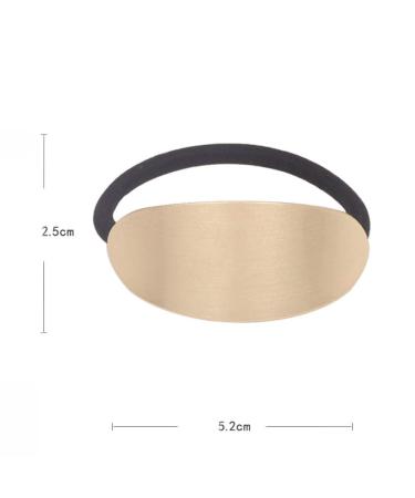 10 Pcs Gold Metal Elastic Hair Bands for Women - Hair Ties Ponytail Holder Set - Buy Online on GoSupps.com