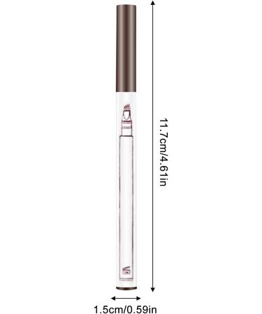 Bollisate Pencil Eyebrow Portable Eyebrow Pen Portable 4 Tipped Brow Pen for Women Girls Travel Waterproof Eyebrow Makeup Tool Light Brown - Buy Online on GoSupps.com