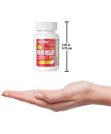 HealthA2Z Pain Relief Extended Release | Acetaminophen 650mg | 100 Caplets | 8 Hour Arthritis Pain Relief | Aspirin-Free Pain Reliever & Fever Reducer - Buy Online on GoSupps.com