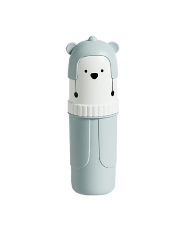 Digjobk toothbrush mug Cartoon Bear Mouthwash Cup Toothbrush Toothpaste Holder Storage Box Organizer for Home Bedroom Bathroom Showering Supply (Color: Blue) 20*6.5 Blue