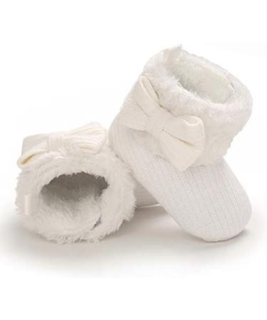 Baby Winter Warm Fleece Booties | Non-Slip Soft Sole Shoes for Boys & Girls | Adjustable Crawling Shoes for Newborns | Prewalker Boots for Toddlers 0-18 Months - Buy Online on GoSupps.com