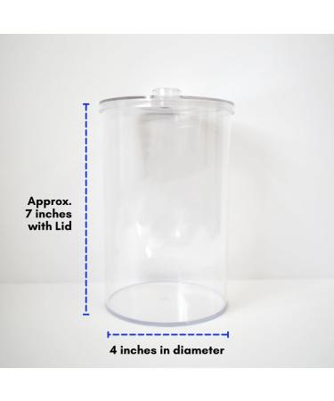 BV Medical Clear Sundry Jars Set of 5 - Unlabeled Glass Containers - Buy Online on GoSupps.com