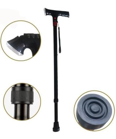 Telescopic Non Slip Crutches Crutches Multifunction Crutch Elderly Adjustable LED lighted One-foot Alarm Device Stick Aluminum Alloy Walking Stick Mountain climbing for Arthritis Elderly Seniors & H - Buy Online on GoSupps.com
