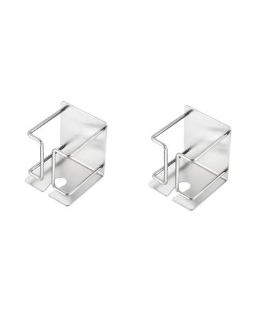 Fomiyes 2st razor hanger wall holder for electric shaver organizer organizer holder for electricaloring glue razor stand made of metal stainless steel organizer toothpaste