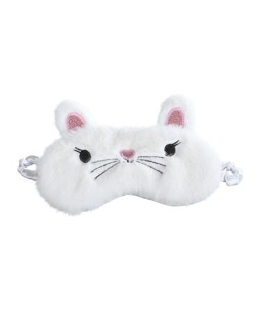 Didiseaon Night Blindfold Eye Mask Eye Cover Sleep Mask Sleeping Mask Night Eyeshade Winter Goggles Girl White