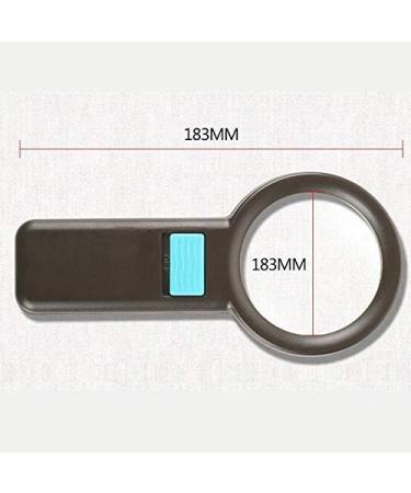 Magnifiers Handheld 10 Times Glass HD Photoelectric Lamp LED Old Man with Extended Mirror Book Reading 20 Times Reading Reading Aids - Buy Online on GoSupps.com