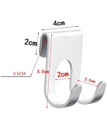 Buy Lohill 4-Piece Shower Razor Holder - No Drill Stainless Steel Self-Adhesive Multi-Purpose Hooks - Buy Online on GoSupps.com