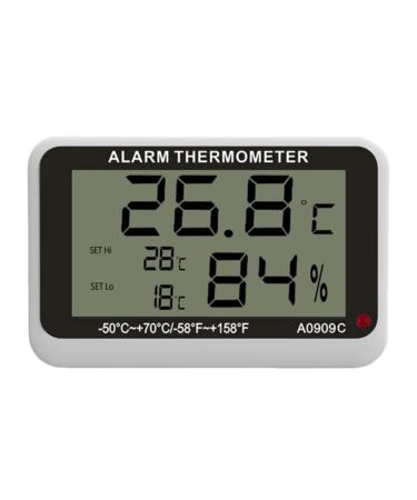 MOMOJIA Thermometer Digital Hygrometer Indoor Thermometer Room Thermometer and Humidity Gauge with Temperature Humidity Monitor Magnetic Type C
