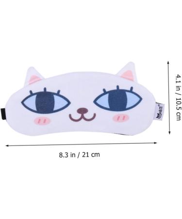 Fomiyes Eye Flap Sleeping Mask - Cartoon Cat Design Perfect Gift for Yoga Lovers & Parties | Light-Filtering Comfort - Buy Online on GoSupps.com