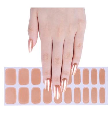 Zaubern gel4Home- UV-Wraps UV-Nagelfolien Gel Nail Wraps semi cured gel nails (Orange Glaze)